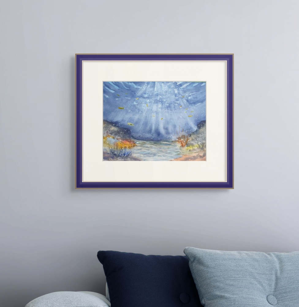 Underwater Ocean Reef. Original Watercolour 