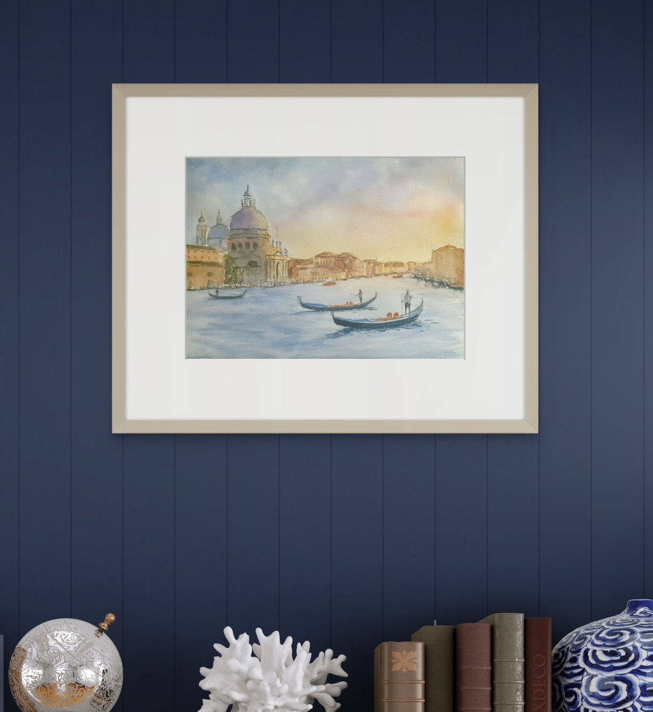Venice at Sunrise. Original Watercolour