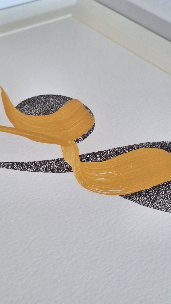 Minimalist Gold & Black Artwork, Textured Fine Art, Modern Conceptual Wall Decor, Original Handmade Painting