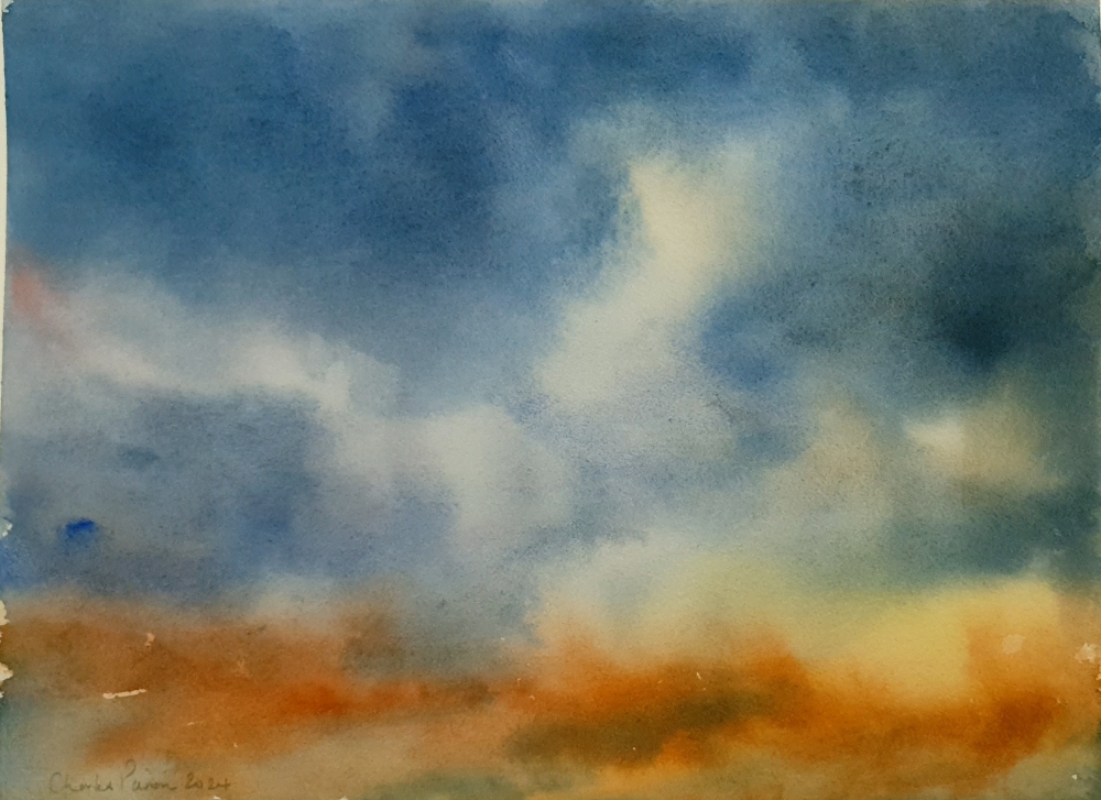 Cloudscape. Original Signed Watercolour. 15x11 inches; 38x28cm