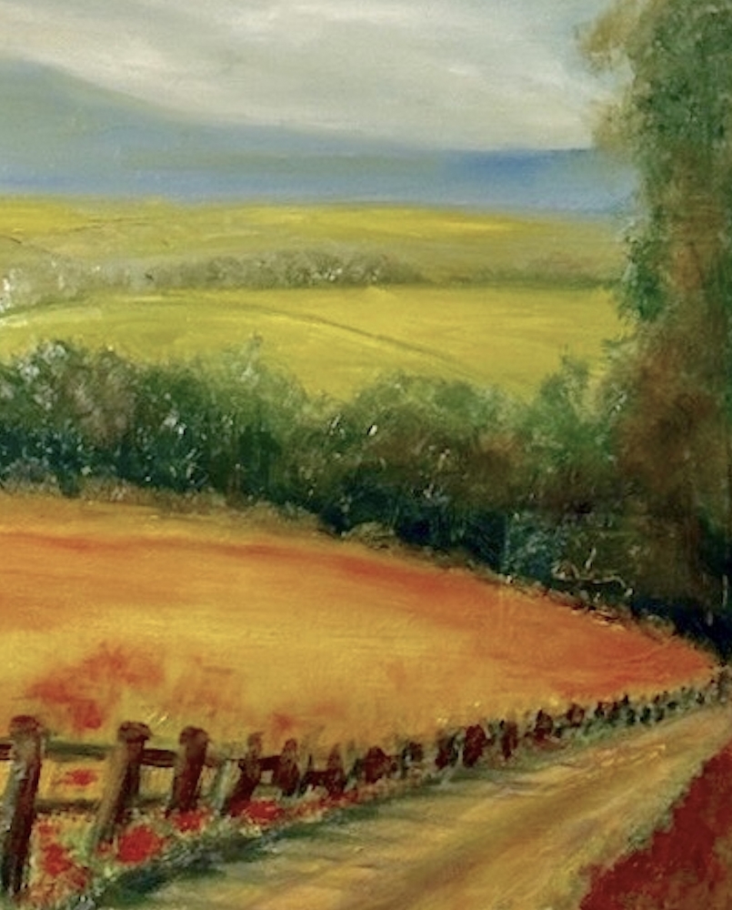 Pen y Fan View , Brecon - An Atmospheric Mountain Landscape Original Oil Painting