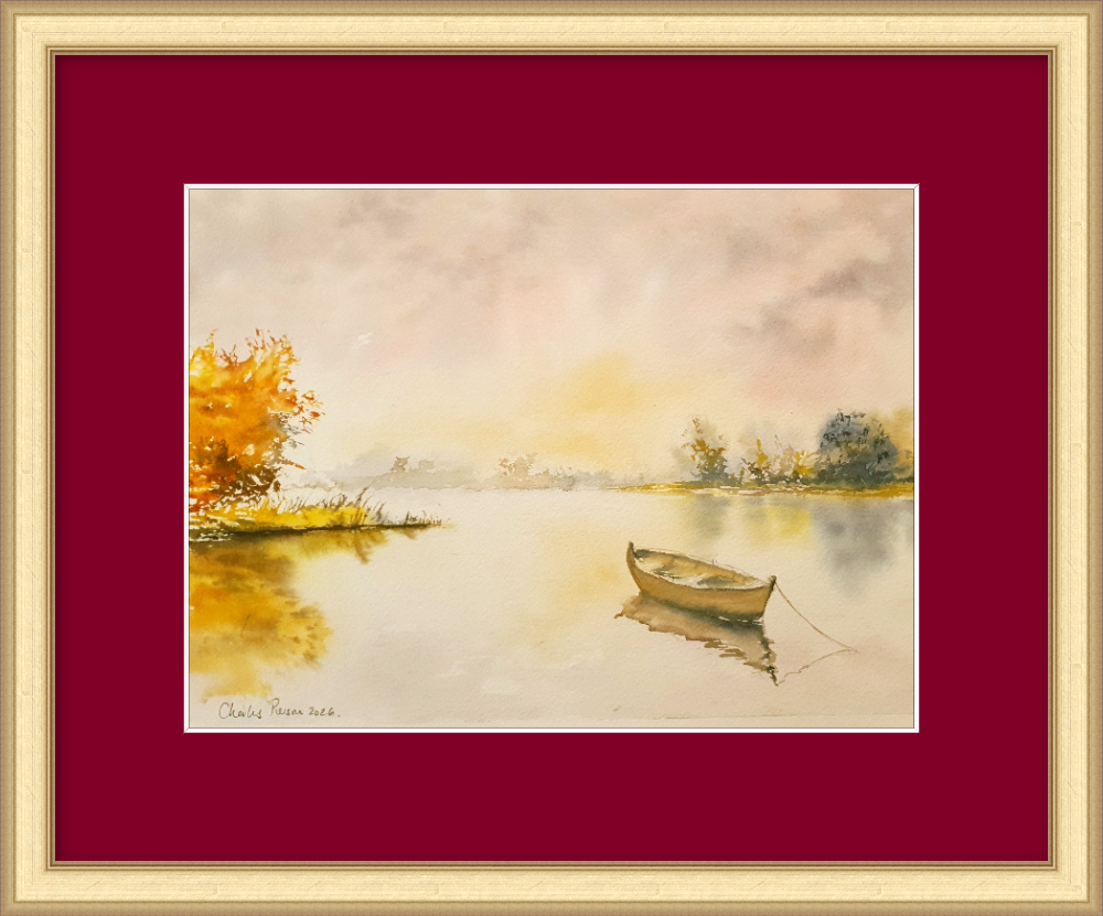 Peaceful Morning on the Lake. Original Watercolour