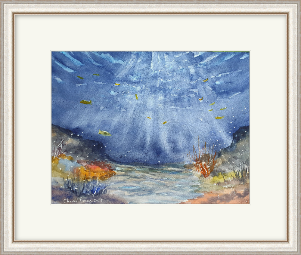 Underwater Ocean Reef. Original Watercolour 