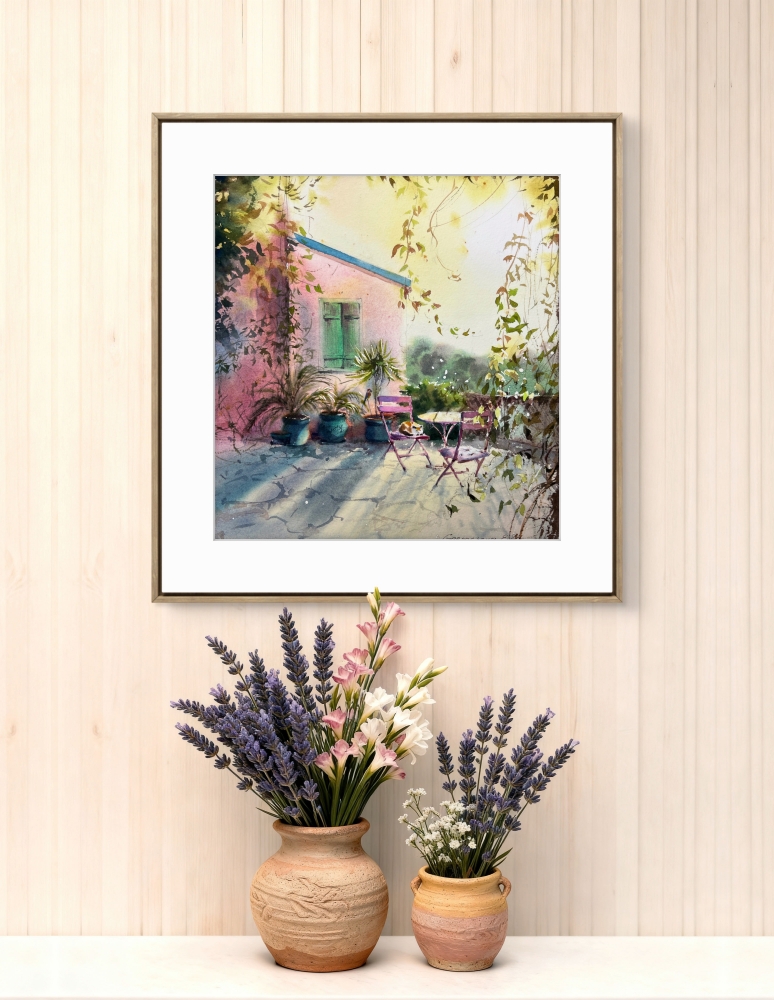 Sunlit Cyprus Corner