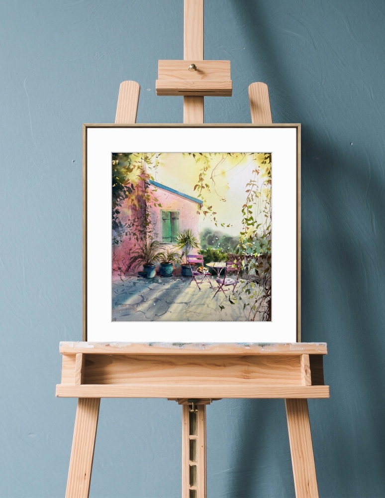 Sunlit Cyprus Corner