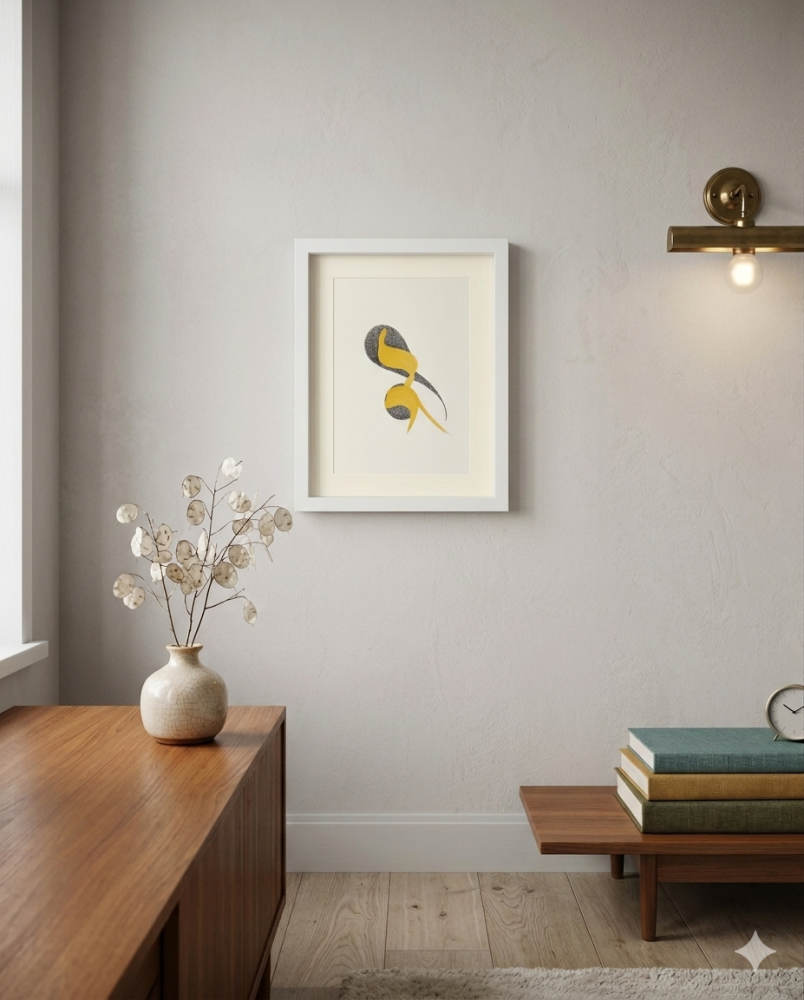 Minimalist Gold & Black Artwork, Textured Fine Art, Modern Conceptual Wall Decor, Original Handmade Painting