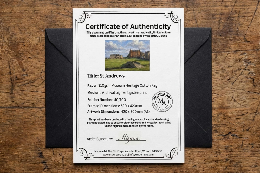 St Andrews GC – Limited Edition Framed Giclée Print 70x50cm