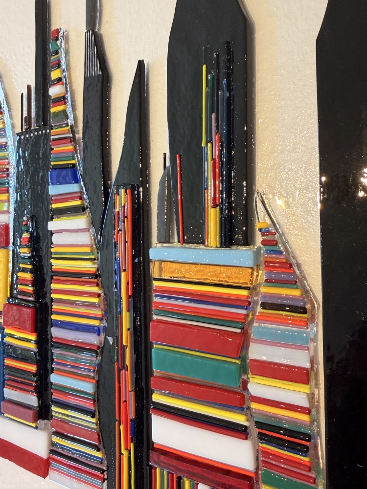 Glass City Wall Sculpture