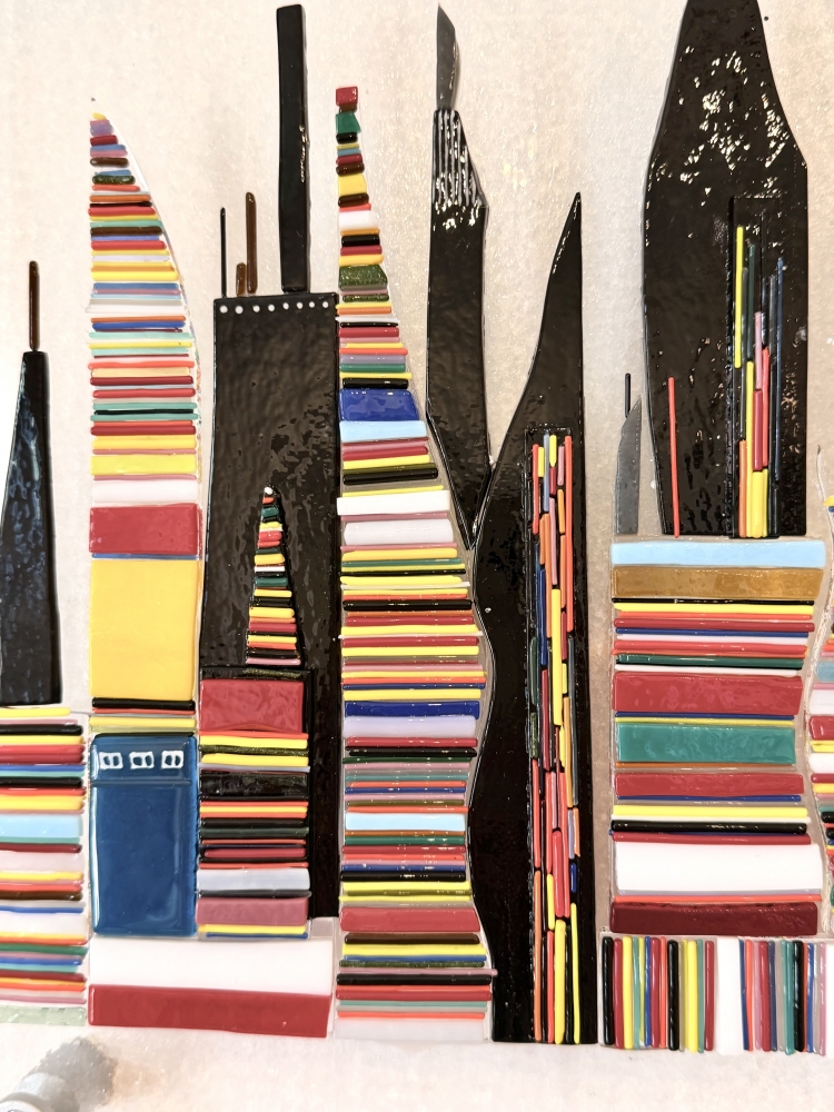 Glass City Wall Sculpture