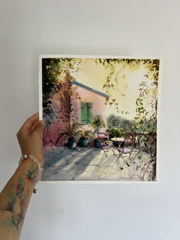 Sunlit Cyprus Corner