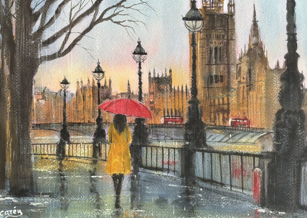 London Scene, Walking in the Rain