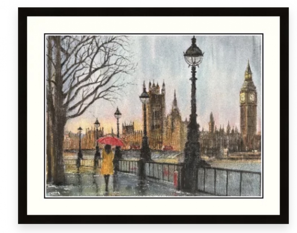 London Scene, Walking in the Rain