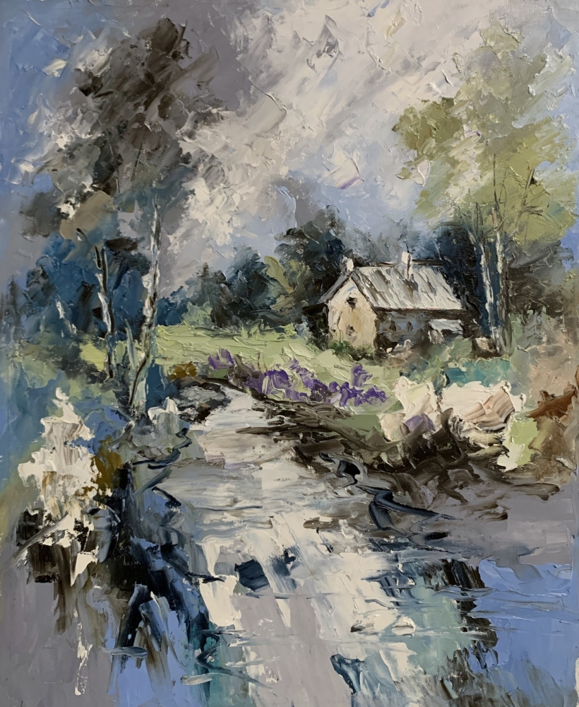 Quiet Morning, Forest Cabin