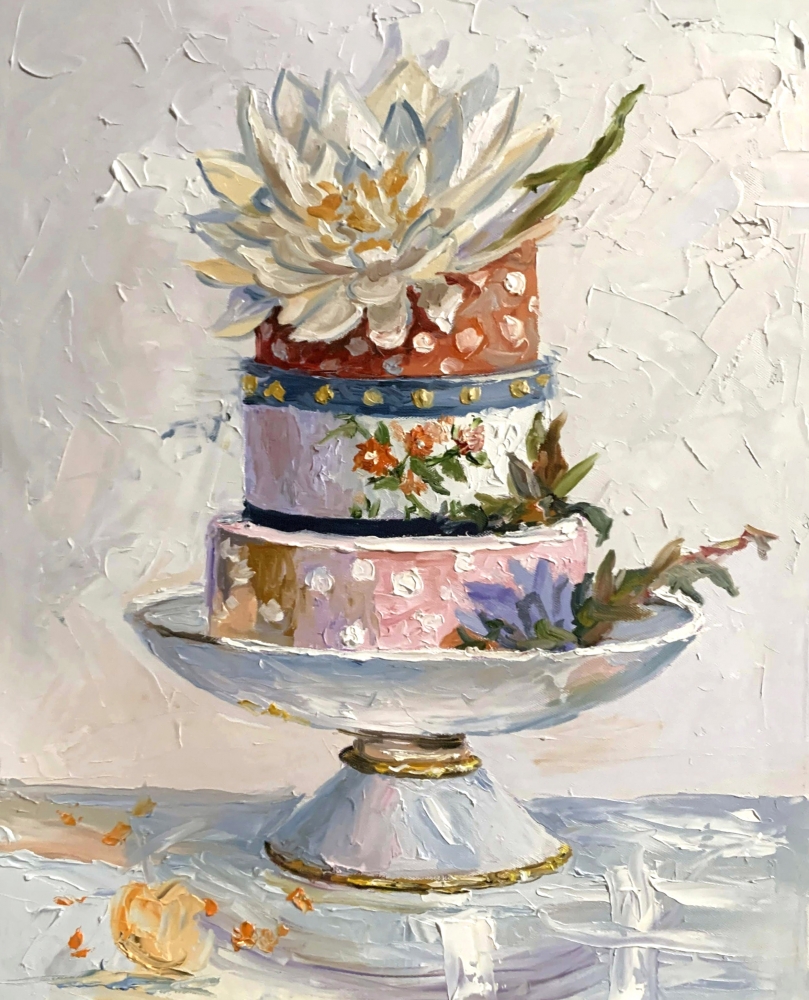Floral Cake Still Life