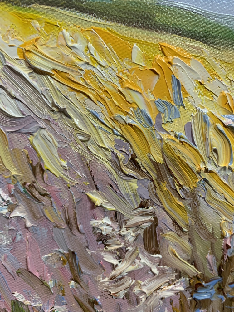 Pastel Sky Field Landscape.