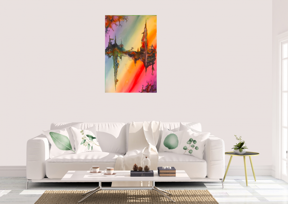 Antisymmetric, 15x22, inch,Watercolors on Cold Press Paper SKU 4079