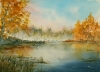 Autumn Lake. Original Signed Watercolour.15x11 inches; 38x28cm