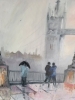 Tower bridge with mist
