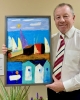 Harbour Bay – Abstract and colourful seascape Original acrylic Painting