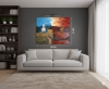 Heaven and Hell Dramatic Abstract Painting, Original Large Wall Art, Unique Dark Modern Art, Statement Piece for Living Room