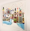 City Life Glass Framed Art