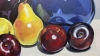 Mixed Fruit And Coloured Glass