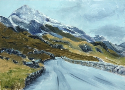 Driving through Snowdonia
