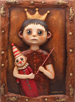 The Crowned Watcher - 3D Portrait