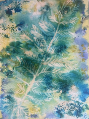 A Simple Fern - Hand Painted 