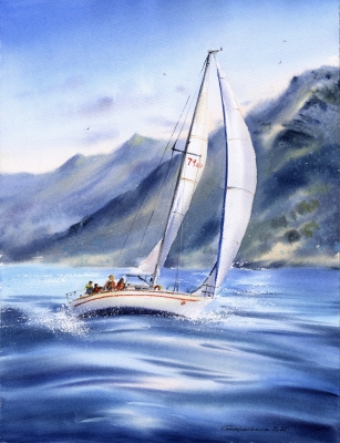 Yacht on the Waves #4
