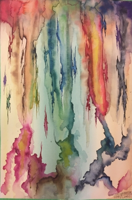 The 4 Seasons by Vivaldi Watercolors on cold press paper, 15x22 inch, SKU 4085  