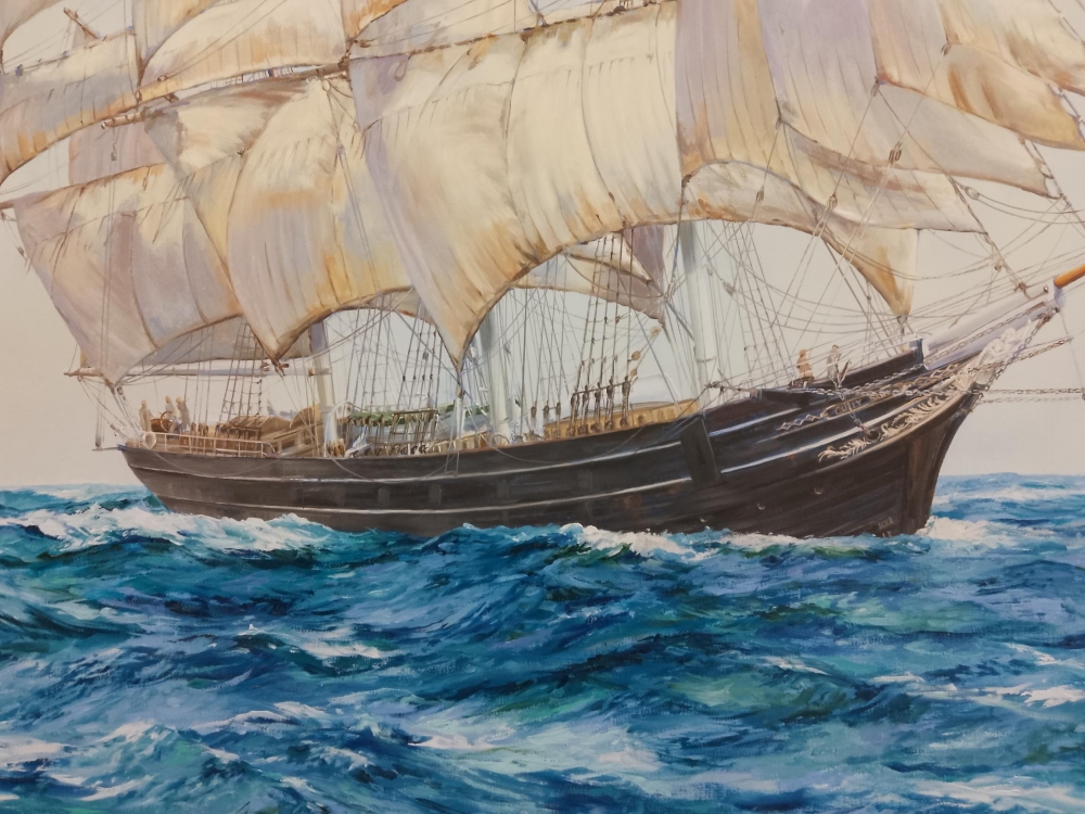 THE CUTTY SARK IN FINE WEATHER