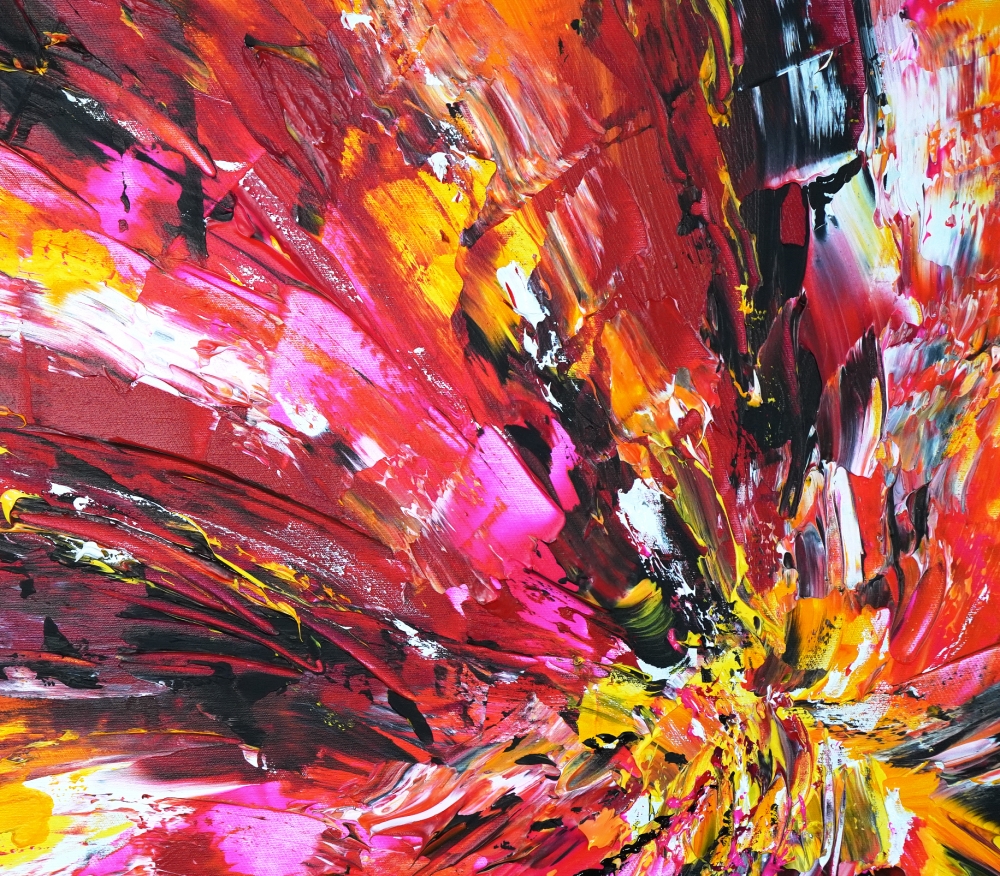Yellow Red Abstraction XXL 6