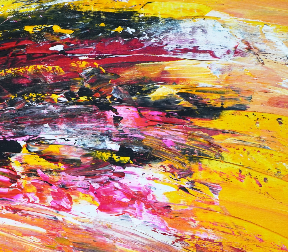 Yellow Red Abstraction XXL 6