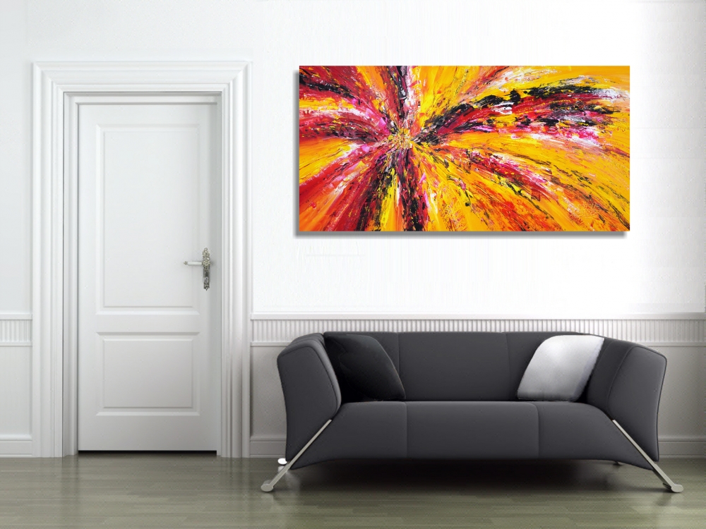 Yellow Red Abstraction XXL 6