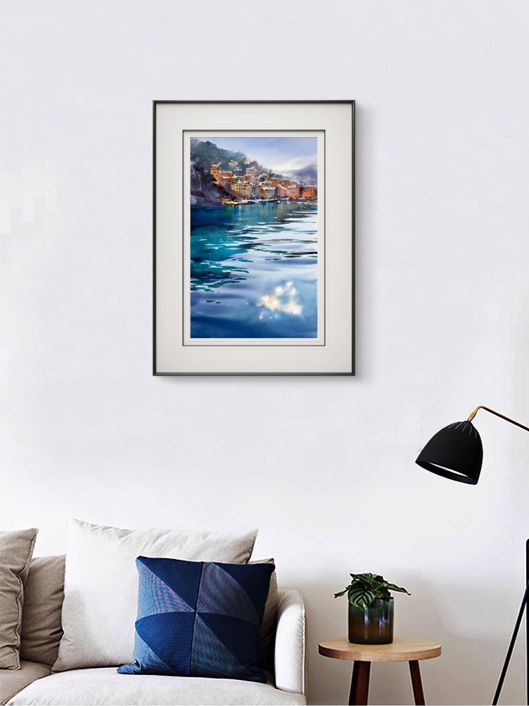 Blue Italian Morning. Camogli