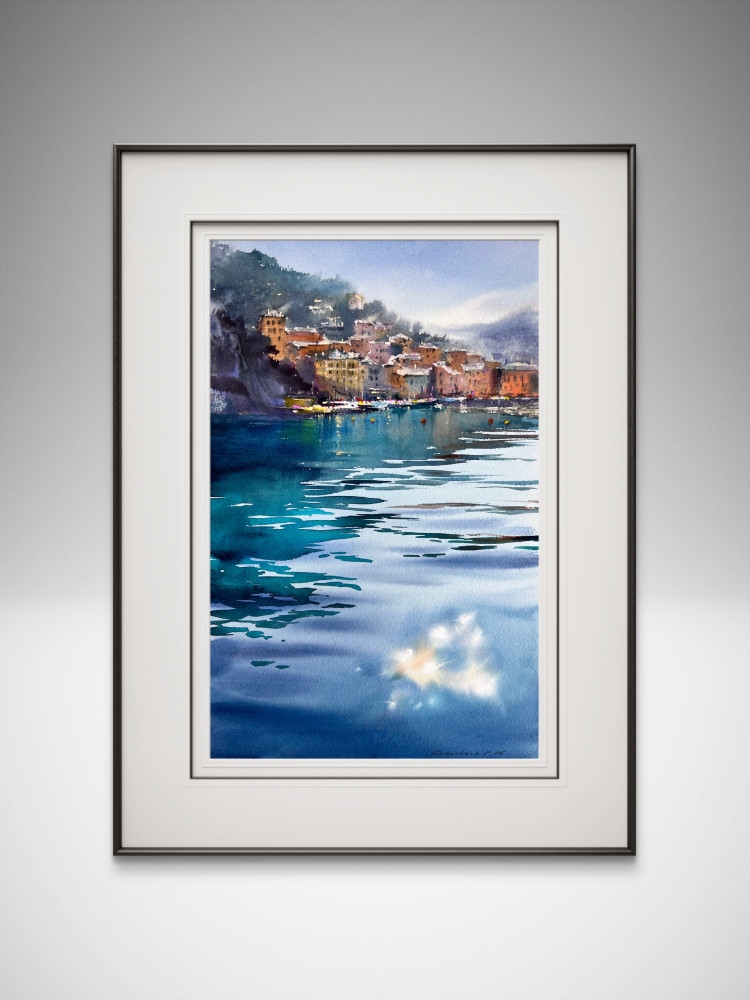 Blue Italian Morning. Camogli