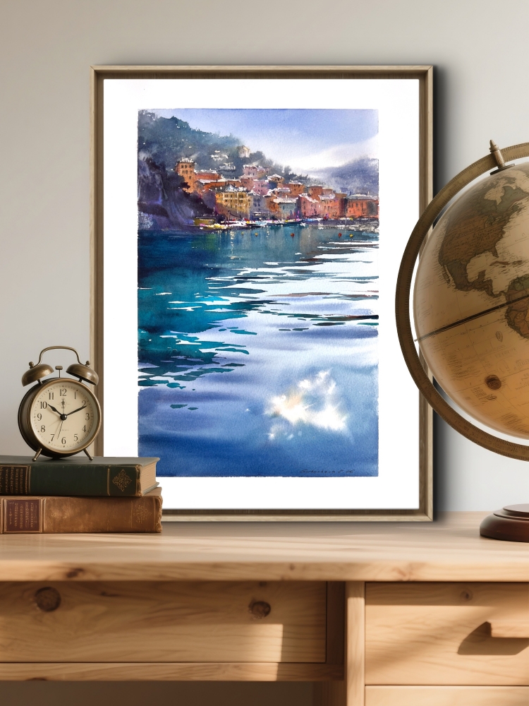 Blue Italian Morning. Camogli