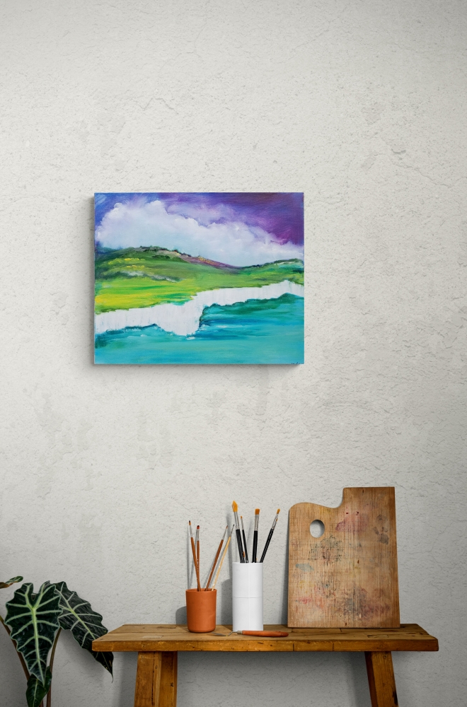 Floating Over The Coastline