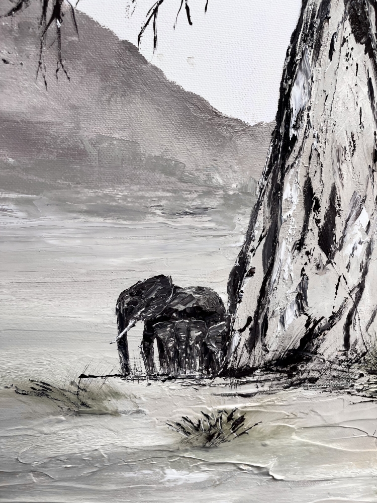 Elephants under the Baobab 