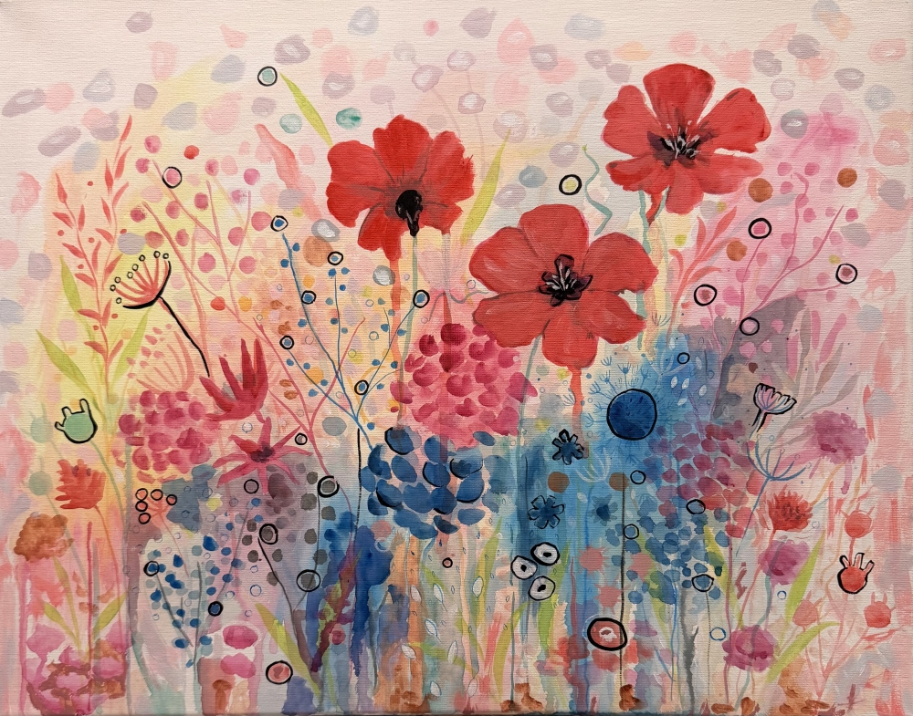 Natures Palette Vibrant Canvas Painting