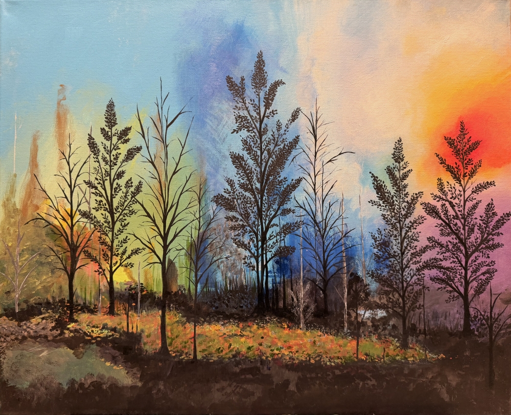 Glow Landscape Canvas Painting