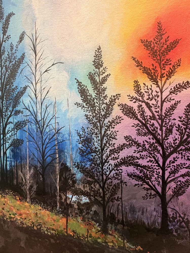 Glow Landscape Canvas Painting