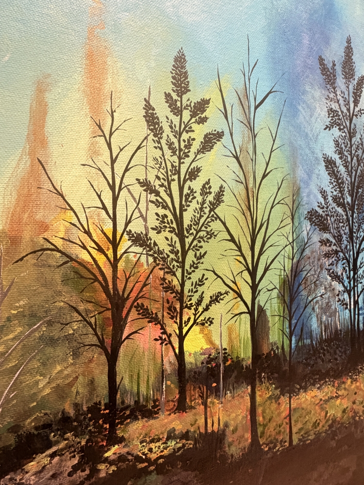 Glow Landscape Canvas Painting