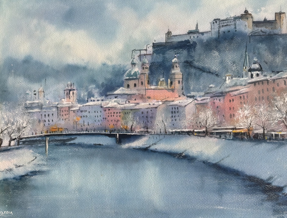 Winter in Salzburg, `Austria 