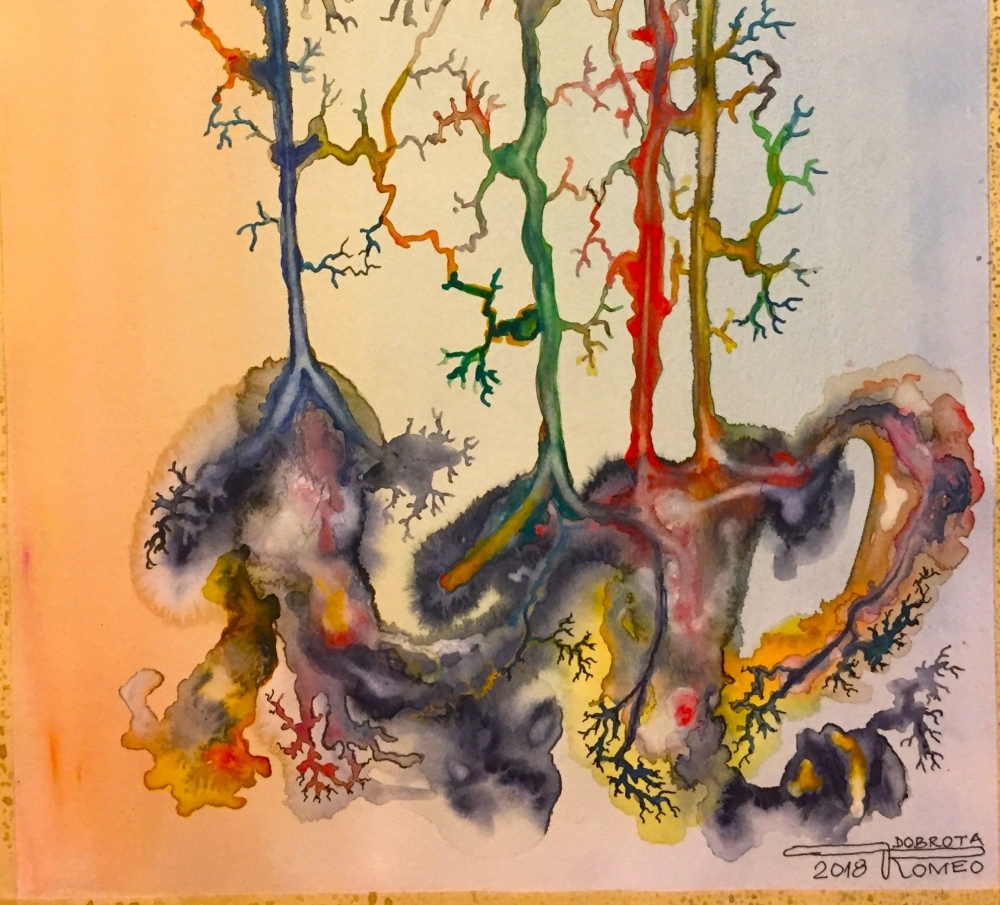 Quartet 2, 12x18 inch, Watercolors on cold press paper SKU 4057 