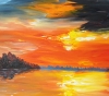 Romantic Evening Lake XL 3