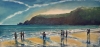 Barafundle Fantasy Atmospheric, Welsh, Beach Original oil Painting