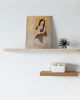 Golden Silence Floral Lady Art Canvas Painting 
