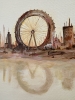 City View Beige Canvas Painting